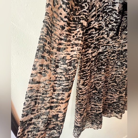 Zara animal print with bow tie bodycon size S - Picture 9 of 9